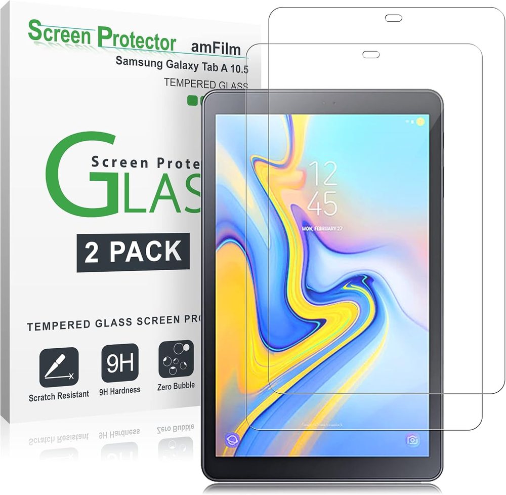 clear tempered glass screen protector for Samsung Galaxy Tab A 10.5 by amFilm