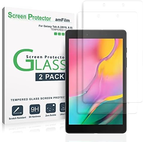 clear tempered glass screen protector for Samsung Galaxy Tab A 8.0 by amFilm